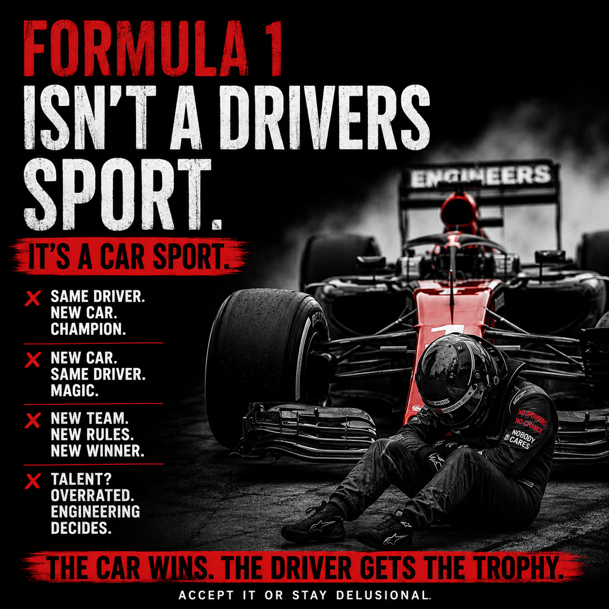 Formula 1's Biggest Lie: The Driver Barely Matters